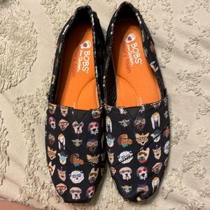 Bob’s memory foam slip-one. Dog print